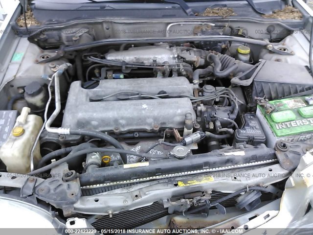 3N1BB51AX1L002773 - 2001 NISSAN SENTRA SE GRAY photo 10