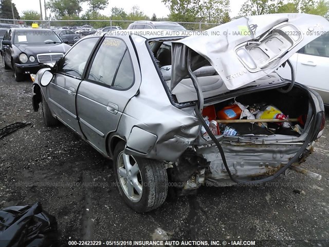 3N1BB51AX1L002773 - 2001 NISSAN SENTRA SE GRAY photo 3