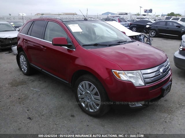 2FMDK4KC0ABB28115 - 2010 FORD EDGE LIMITED RED photo 1