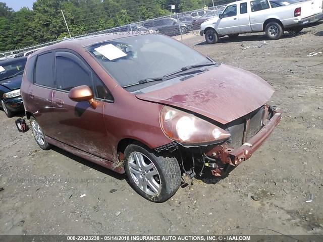 JHMGD38657S033750 - 2007 HONDA FIT S 橙色 照片 1