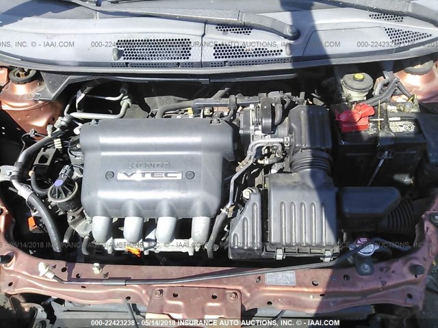 JHMGD38657S033750 - 2007 HONDA FIT S 橙色 照片 10