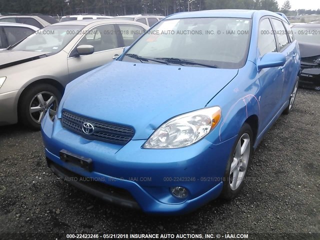 2T1KR30E87C648066 - 2007 TOYOTA COROLLA MATRIX XR BLUE photo 2