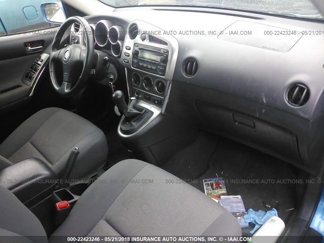 2T1KR30E87C648066 - 2007 TOYOTA COROLLA MATRIX XR BLUE photo 5