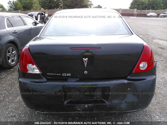 1G2ZG57B594130227 - 2009 PONTIAC G6 BLACK photo 6