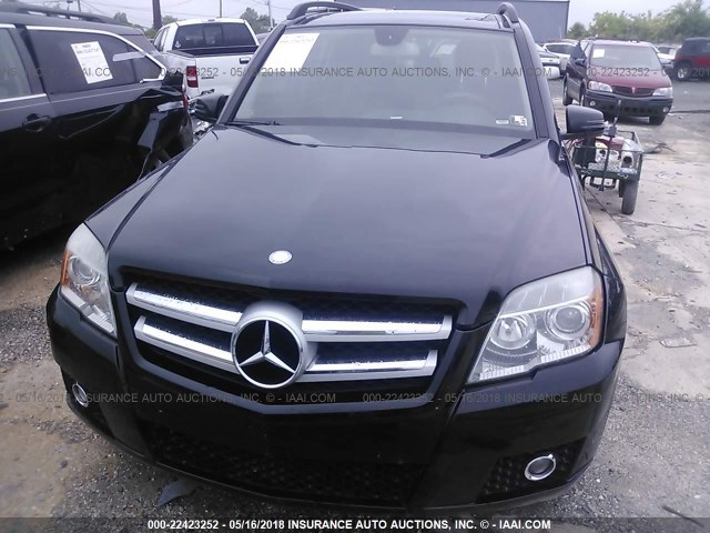 WDCGG8HB7AF322089 - 2010 MERCEDES-BENZ GLK 350 4MATIC BLACK photo 6