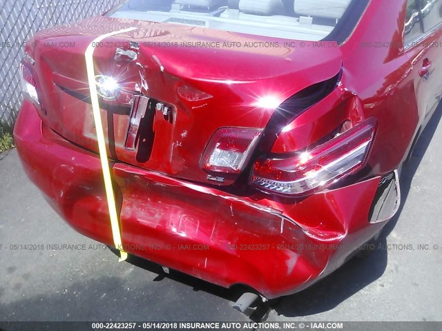 4T4BF3EK7BR175992 - 2011 TOYOTA CAMRY SE/LE/XLE 红色 照片 6