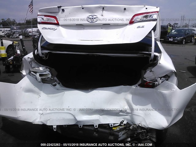 4T1BF1FK9EU758467 - 2014 TOYOTA CAMRY L/SE/LE/XLE WHITE photo 6