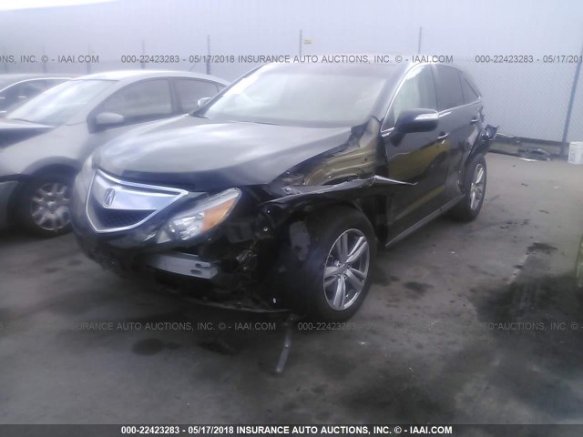 5J8TB3H32FL010027 - 2015 ACURA RDX BLACK photo 2