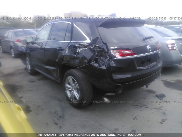 5J8TB3H32FL010027 - 2015 ACURA RDX BLACK photo 3