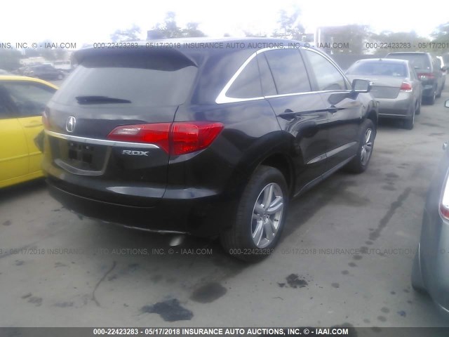 5J8TB3H32FL010027 - 2015 ACURA RDX BLACK photo 4