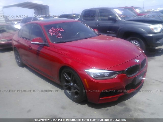 WBA3C1C5XDF437506 - 2013 BMW 328 I SULEV RED photo 1