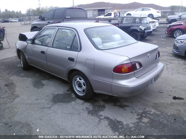 2T1BR12EXXC148864 - 1999 TOYOTA COROLLA VE/CE/LE 金色 照片 3