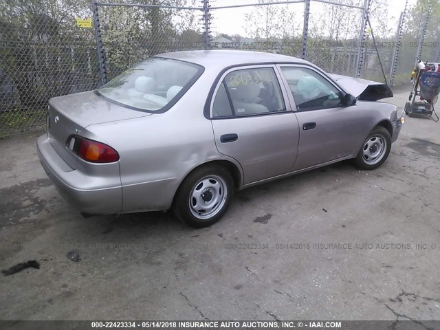2T1BR12EXXC148864 - 1999 TOYOTA COROLLA VE/CE/LE 金色 照片 4