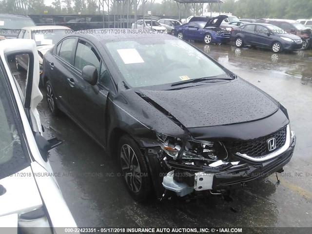 19XFB2F98DE262349 - 2013 HONDA CIVIC EXL შავი ფოტო 1