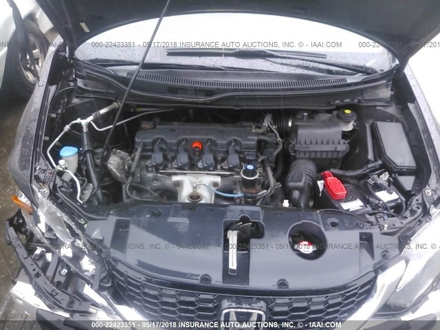 19XFB2F98DE262349 - 2013 HONDA CIVIC EXL შავი ფოტო 10