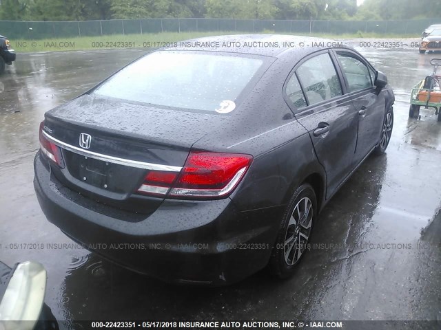 19XFB2F98DE262349 - 2013 HONDA CIVIC EXL შავი ფოტო 4