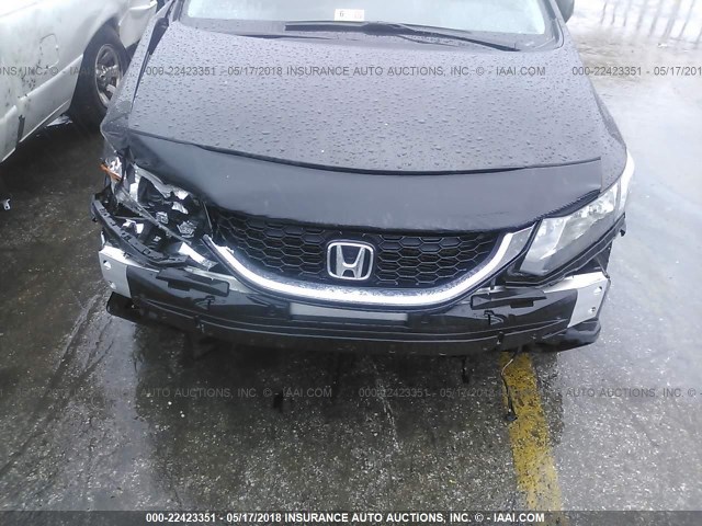 19XFB2F98DE262349 - 2013 HONDA CIVIC EXL შავი ფოტო 6