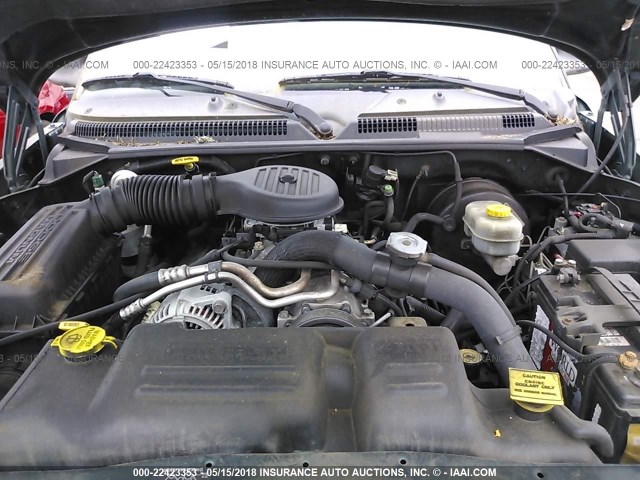 1B7HG2AZ2YS734727 - 2000 DODGE DAKOTA QUAD GREEN photo 10