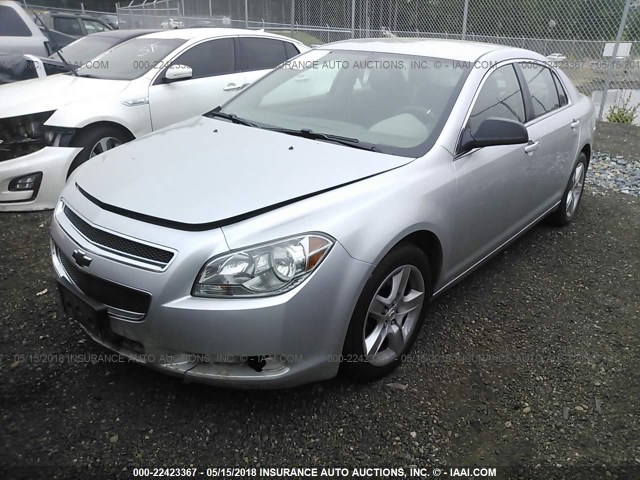 1G1ZB5E18BF300555 - 2011 CHEVROLET MALIBU LS SILVER photo 2