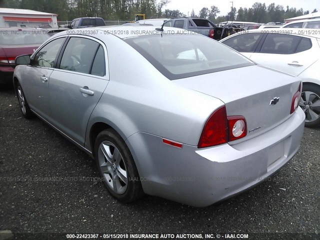 1G1ZB5E18BF300555 - 2011 CHEVROLET MALIBU LS SILVER photo 3