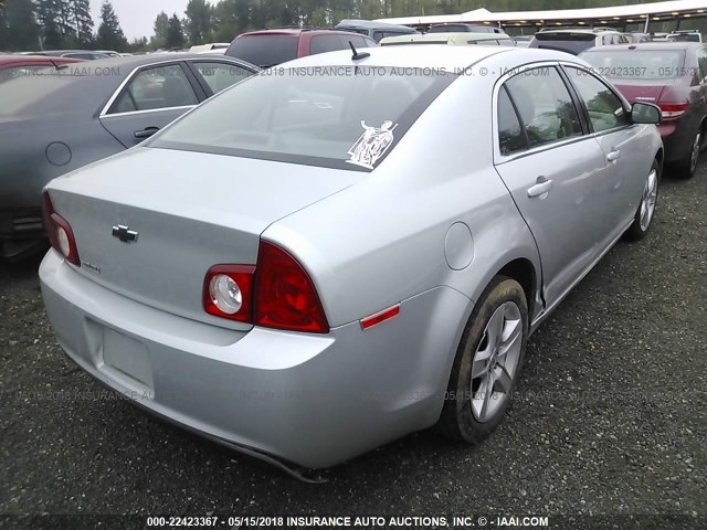 1G1ZB5E18BF300555 - 2011 CHEVROLET MALIBU LS SILVER photo 4