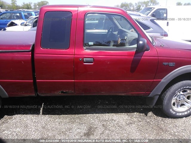 1FTZR15VXYPB05235 - 2000 FORD RANGER SUPER CAB RED photo 6