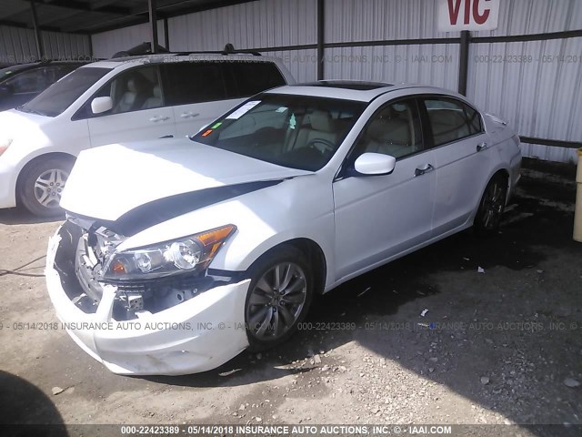 1HGCP3F88CA028572 - 2012 HONDA ACCORD EXL WHITE photo 2