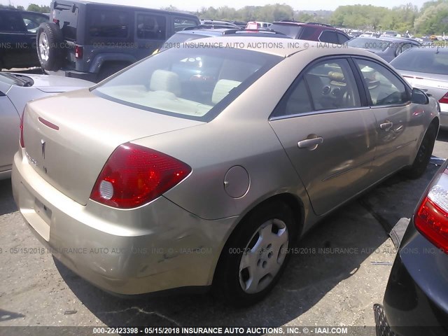 1G2ZF55B264177717 - 2006 PONTIAC G6 SE GOLD photo 4