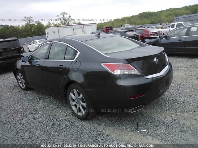 19UUA8F54DA015490 - 2013 ACURA TL TECH GRAY photo 3