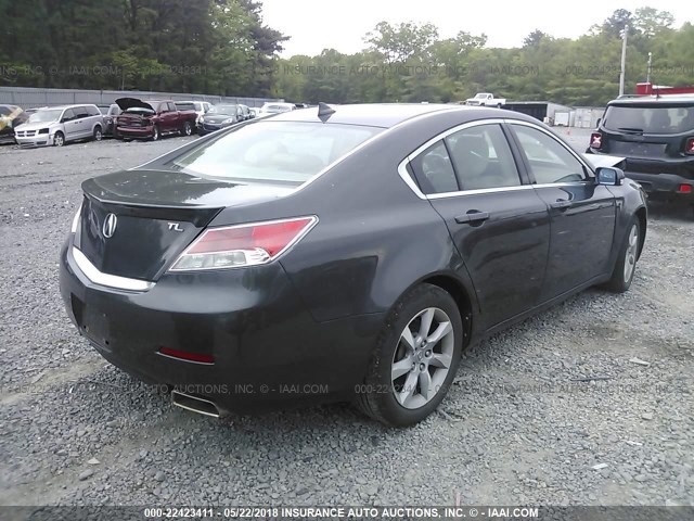 19UUA8F54DA015490 - 2013 ACURA TL TECH GRAY photo 4