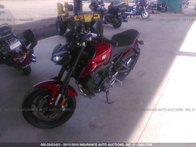 JYARN53E1HA000703 - 2017 YAMAHA FZ09 RED photo 2