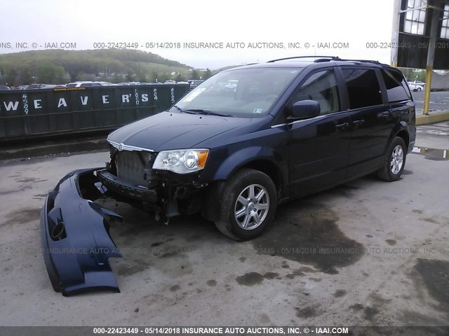 2A8HR54P78R765388 - 2008 CHRYSLER TOWN & COUNTRY TOURING BLUE photo 2
