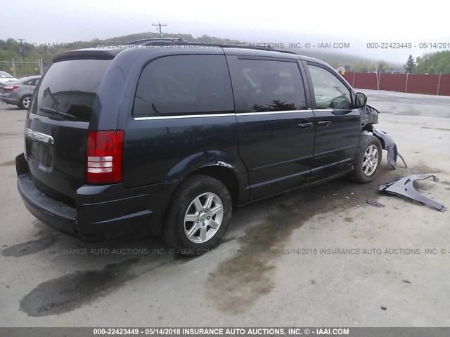 2A8HR54P78R765388 - 2008 CHRYSLER TOWN & COUNTRY TOURING BLUE photo 4