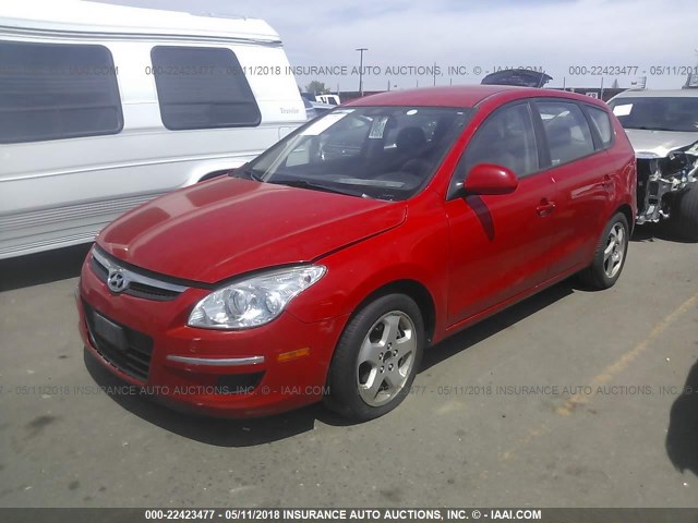 KMHDB8AE5BU090368 - 2011 HYUNDAI ELANTRA TOURING GLS RED photo 2