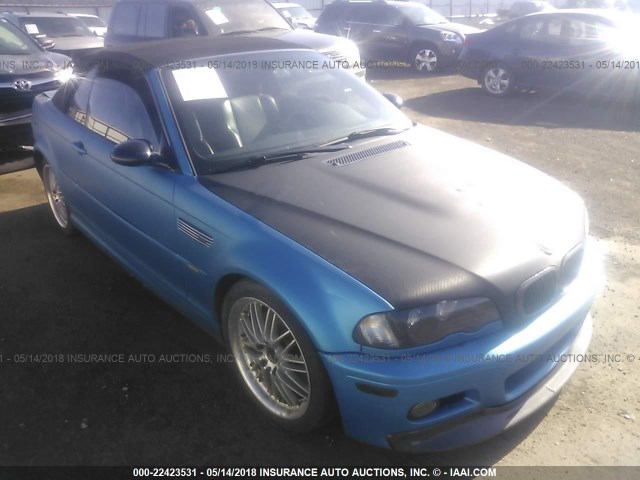 WBSBR934X2EX23306 - 2002 BMW M3 BLUE photo 1