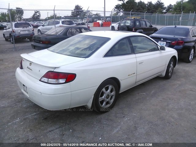 2T1CF22P1YC331222 - 2000 TOYOTA CAMRY SOLARA SE/SLE WHITE photo 4