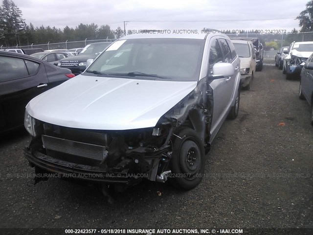 3D4PG1FG6BT543494 - 2011 DODGE JOURNEY MAINSTREET SILVER photo 2