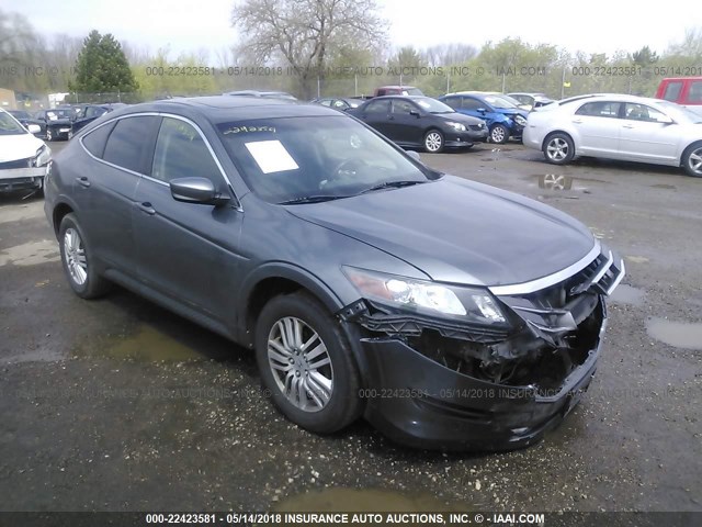 5J6TF3H34CL002472 - 2012 HONDA CROSSTOUR EX GRAY photo 1