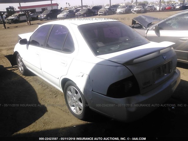 3N1CB51D36L576394 - 2006 NISSAN SENTRA 1.8/1.8S WHITE photo 3