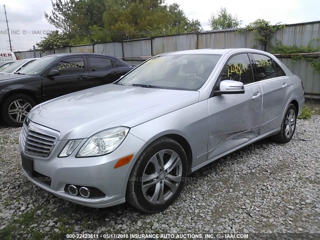 WDDHF8HB6BA419057 - 2011 MERCEDES-BENZ E 350 4MATIC SILVER photo 2