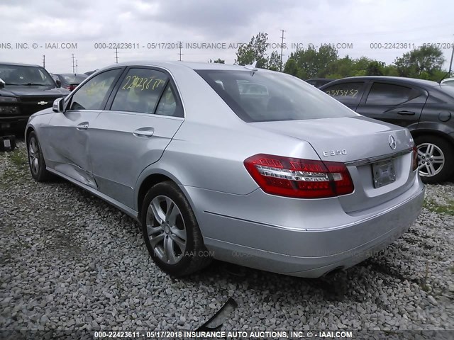 WDDHF8HB6BA419057 - 2011 MERCEDES-BENZ E 350 4MATIC SILVER photo 3