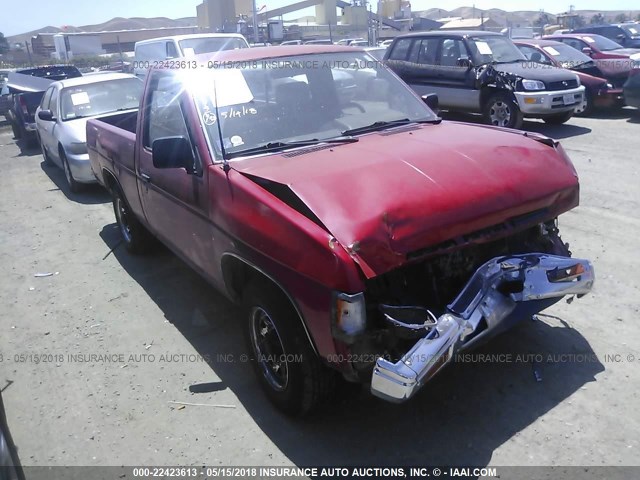 1N6SD11S9LC316600 - 1990 NISSAN D21 SHORT BED RED photo 1