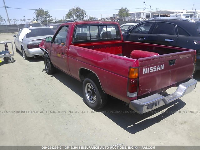 1N6SD11S9LC316600 - 1990 NISSAN D21 SHORT BED RED photo 3