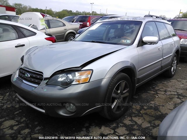 4S4BP86C254335972 - 2005 SUBARU LEGACY OUTBACK H6 R LL BEAN SILVER photo 2