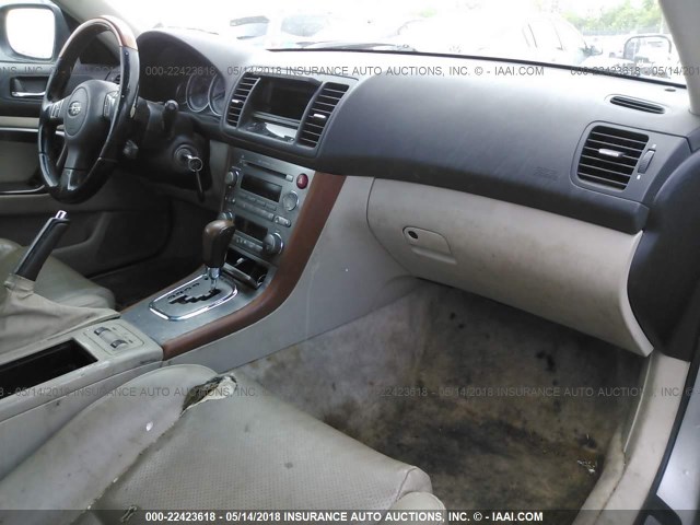 4S4BP86C254335972 - 2005 SUBARU LEGACY OUTBACK H6 R LL BEAN SILVER photo 5