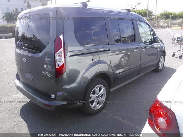 NM0GE9F77G1286472 - 2016 FORD TRANSIT CONNECT XLT GRAY photo 4