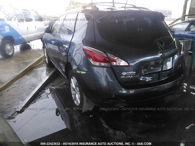 JN8AZ1MU5EW414171 - 2014 NISSAN Murano S/SL/SV/LE BLUE photo 3