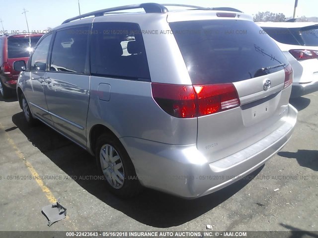 5TDZA23C55S381161 - 2005 TOYOTA SIENNA CE/LE SILVER photo 3