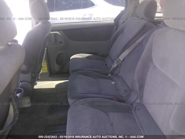 5TDZA23C55S381161 - 2005 TOYOTA SIENNA CE/LE SILVER photo 8