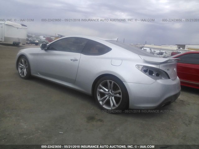 KMHHU6KH2BU062522 - 2011 HYUNDAI GENESIS COUPE 3.8L SILVER photo 3